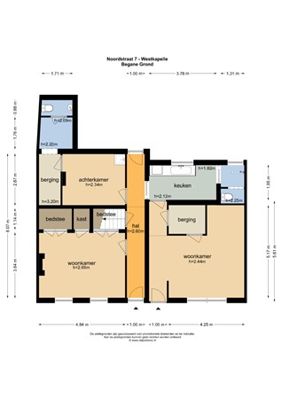 Floorplan - Noordstraat 7, 4361 BK Westkapelle