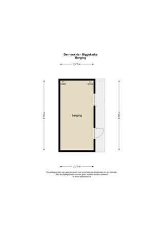 Floorplan - Derrienk 4A, 4373 CA Biggekerke