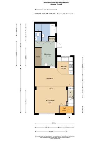 Floorplan - Noordkerkepad 15, 4361 CH Westkapelle