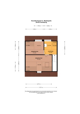Floorplan - Noordkerkepad 15, 4361 CH Westkapelle