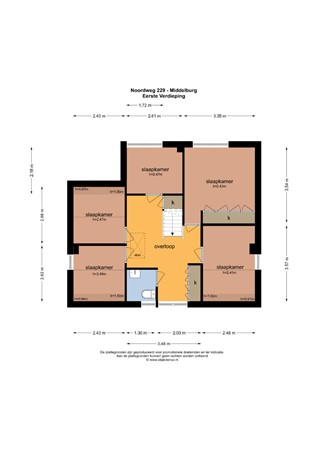 Floorplan - Noordweg 229, 4333 GG Middelburg