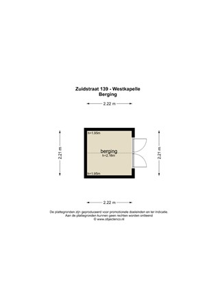 Floorplan - Zuidstraat 139, 4361 AH Westkapelle