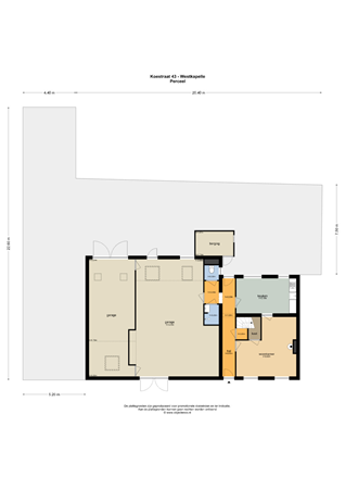 Floorplan - Koestraat 43, 4361 BG Westkapelle