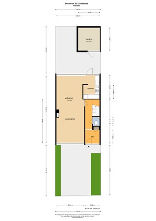 Floorplan - Zwinstraat 20, 4374 BT Zoutelande