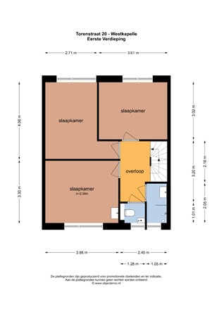 Floorplan - Torenstraat 20, 4361 CV Westkapelle