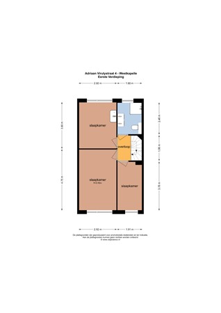 Floorplan - Adriaan Virulystraat 4, 4361 GA Westkapelle