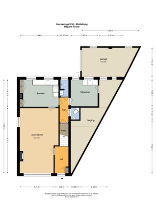 Floorplan - Veersesingel 238, 4332 TH Middelburg