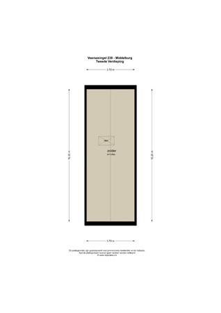 Floorplan - Veersesingel 238, 4332 TH Middelburg