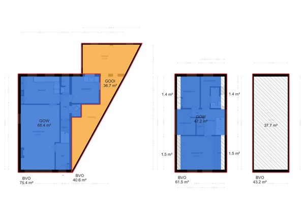 Floorplan - Veersesingel 238, 4332 TH Middelburg