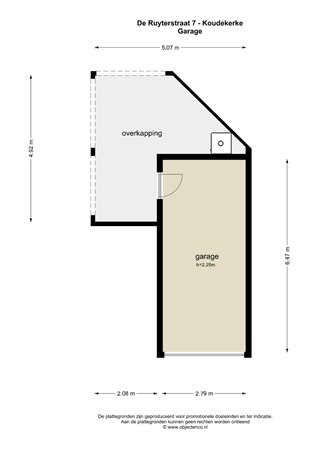 Floorplan - de Ruyterstraat 7, 4371 BA Koudekerke