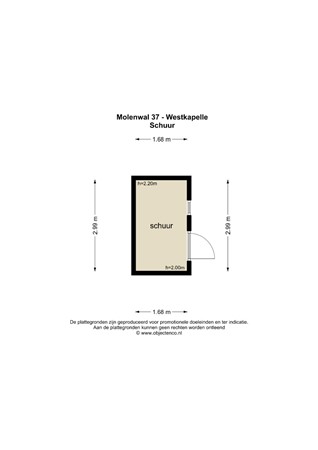 Floorplan - Molenwal 37, 4361 CC Westkapelle