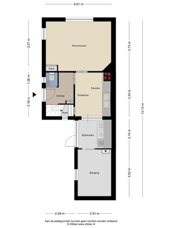 Floorplan - Boomgaardstraat 3, 4431 BJ 's-Gravenpolder