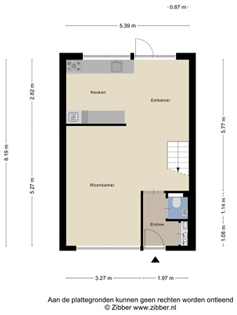 Floorplan - Spoorlaan 59, 4424 CK Wemeldinge