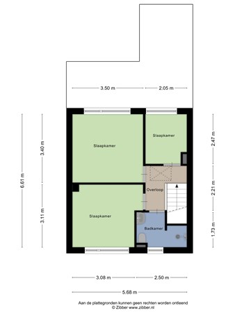 Floorplan - Jozef Israëlsstraat 12, 4462 SJ Goes