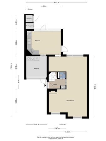 Floorplan - Populierenstraat 8, 4462 BE Goes