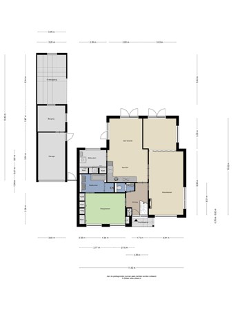 Floorplan - Jacob Valckestraat 21, 4451 AW Heinkenszand