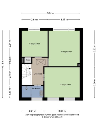 Floorplan - Nagelenburgsingel 107, 4388 KJ Oost-Souburg