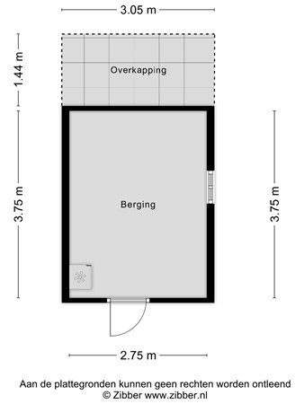 Floorplan - Nagelenburgsingel 107, 4388 KJ Oost-Souburg