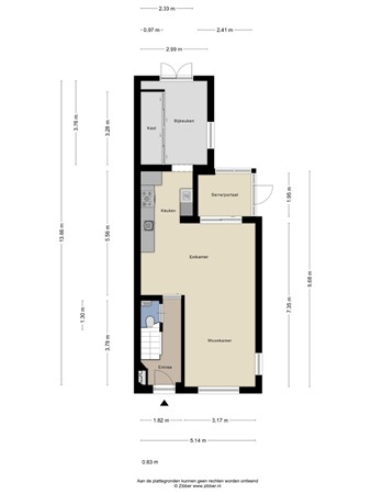 Floorplan - van der Poest Clementstraat 15, 4443 AL Nisse