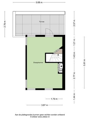 Floorplan - Thorbeckelaan 27, 4463 VA Goes