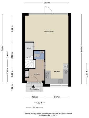 Floorplan - Bieslookstraat 13, 4451 TG Heinkenszand