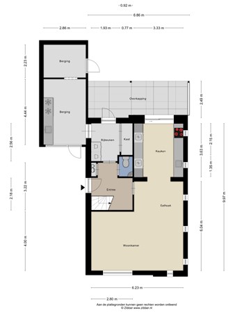 Floorplan - Glenn Millerlaan 35, 4462 LM Goes