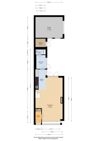 Gerard Doustraat 31, 8932 JG Leeuwarden - Begane grond - 2D.jpg