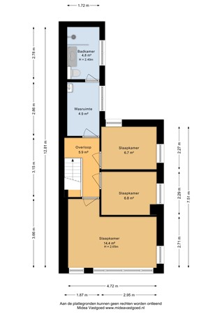 Gerard Doustraat 31, 8932 JG Leeuwarden - Eerste verdieping - 2D.jpg