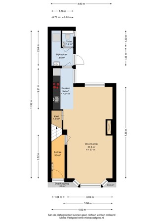 Chopinstraat 7, 8916 GA Leeuwarden - Begane grond - 2D.jpg
