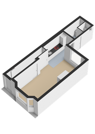 Chopinstraat 7, 8916 GA Leeuwarden - Begane grond - 3D.png