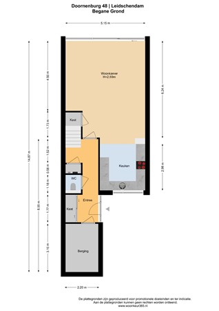 Floorplan - Doornenburg 48, 2261 XC Leidschendam