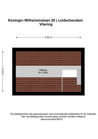 Floorplan - Koningin Wilhelminalaan 20, 2264 BM Leidschendam