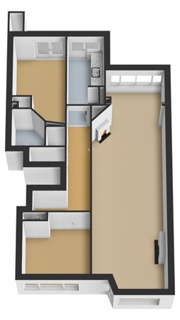 Floorplan - Koningin Wilhelminalaan 389, 2274 AK Voorburg