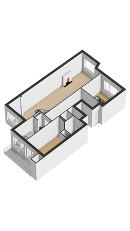 Floorplan - Koningin Wilhelminalaan 389, 2274 AK Voorburg