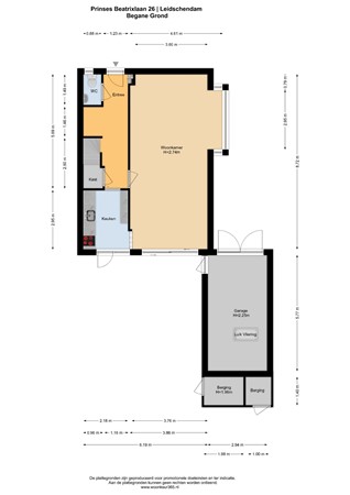 Floorplan - Prinses Beatrixlaan 26, 2264 TH Leidschendam