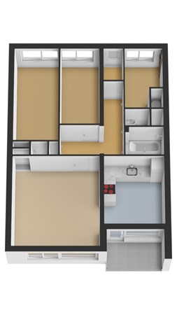 Floorplan - Burgemeester Caan van Necklaan 146, 2262 GR Leidschendam