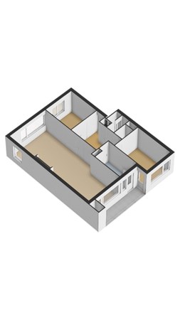 Floorplan - Monseigneur van Steelaan 164, 2273 EV Voorburg