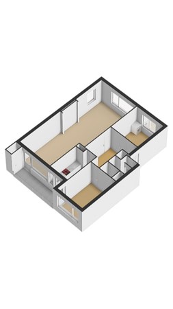 Floorplan - Monseigneur van Steelaan 164, 2273 EV Voorburg