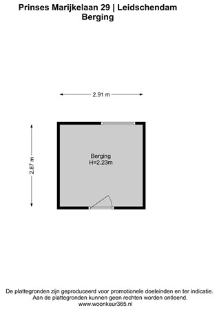 Floorplan - Prinses Marijkelaan 27, 2264 CK Leidschendam