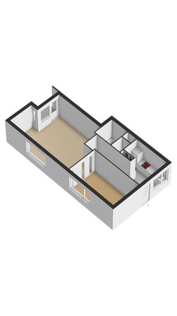 Floorplan - Isabellaland 1526, 2591 EH Den Haag