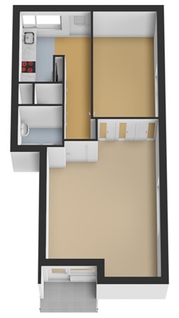 Floorplan - Isabellaland 1526, 2591 EH Den Haag