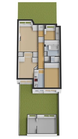 Floorplan - Koningin Wilhelminalaan 351, 2274 AJ Voorburg