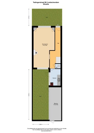 Floorplan - Tedingerstraat 98, 2266 KG Leidschendam