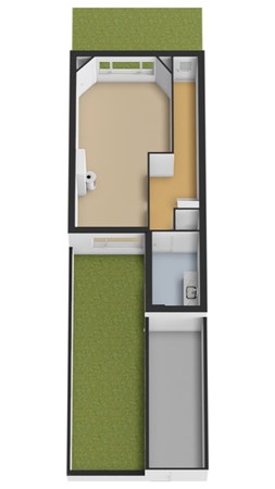 Floorplan - Tedingerstraat 98, 2266 KG Leidschendam