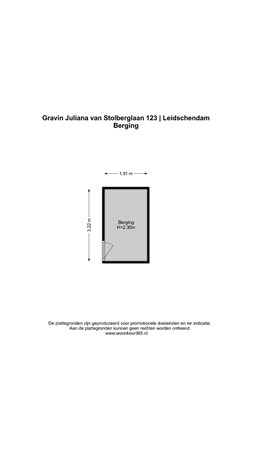 Floorplan - Gravin Juliana van Stolberglaan 123, 2263 AB Leidschendam