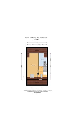 Floorplan - Hannie Schaftstraat 64, 2264 DL Leidschendam