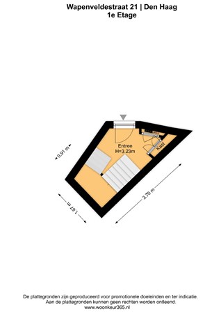 Floorplan - Wapenveldestraat 21, 2573 BE The Hague