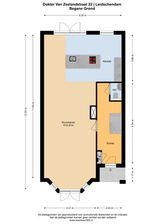 Floorplan - Dokter van Zeelandstraat 22, 2265 BT Leidschendam