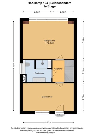 Floorplan - Hooikamp 104, 2264 JV Leidschendam