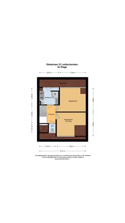 Floorplan - Eksterlaan 21, 2261 EK Leidschendam